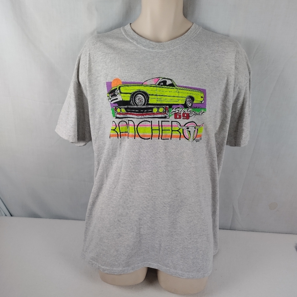 Rancho Men's Size XL Car Low Rider Graphic Tee Ny Style Shirt - Picture 3 of 12